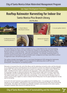 Rooftop Rainwater Harvesting for Indoor Use