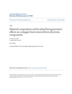 Material composition and localized heat generation effects on