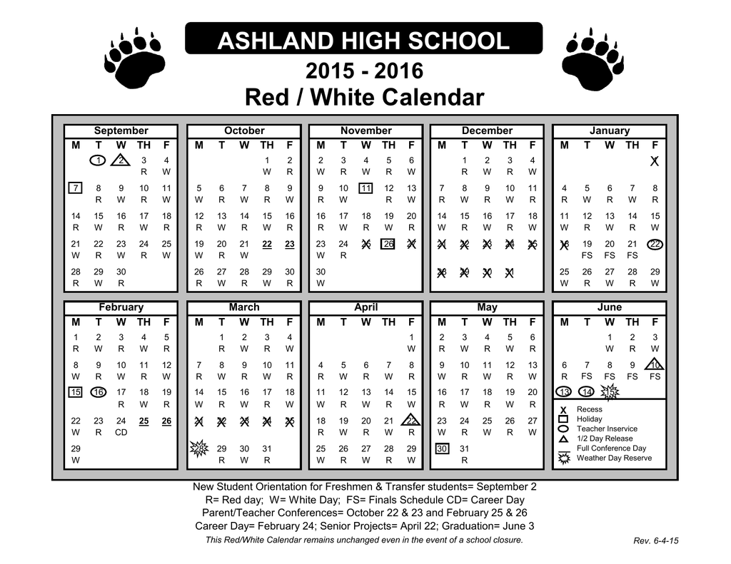 Ashland University Academic Calendar Printable Word Searches