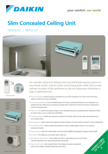Slim Concealed Ceiling Unit