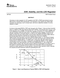 ESR, Stability, and the LDO Regulator