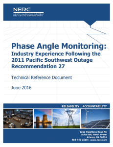 Phase Angle Monitoring Technical Reference Document