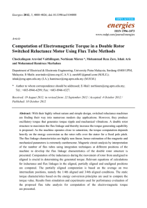 Computation of Electromagnetic Torque in a Double Rotor Switched