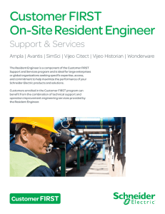 Customer FIRST On-Site Resident Engineer