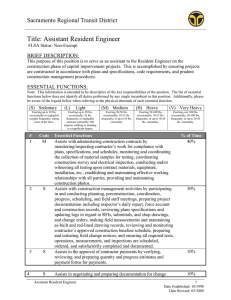 Assistant Resident Engineer - Sacramento Regional Transit