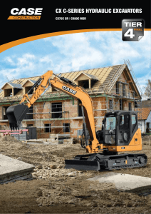 cx c-series hydraulic excavators