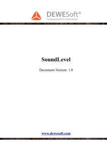 SoundLevel Manual
