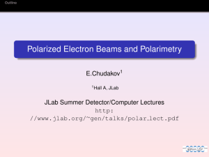 Polarized Electron Beams and Polarimetry