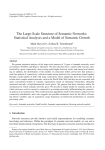 The Large-Scale Structure of Semantic Networks