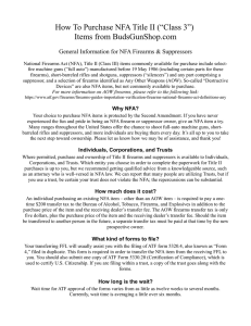 How to Purchase NFA (Class III) Items