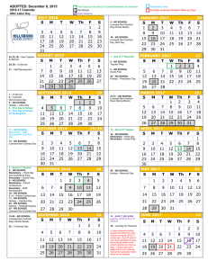 2016-17 District Calendar - Hillsboro School District