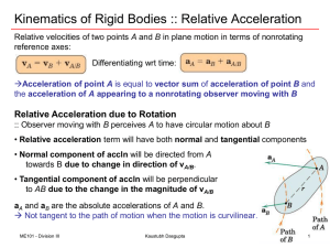 Kinematics of Rigid Bodies :: Relative Acceleration