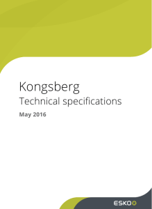 Kongsberg finishing tables - Technical Specifications