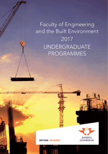 Faculty of Engineering and the Built Environment 2017