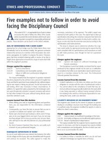 Five examples not to follow in order to avoid facing the Disciplinary