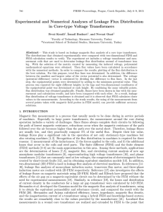 Experimental and Numerical Analyses of Leakage Flux Distribution