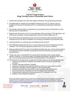 Top Ten Things to Know Drugs That May Cause or Exacerbate