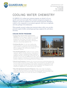 cooling water chemistry