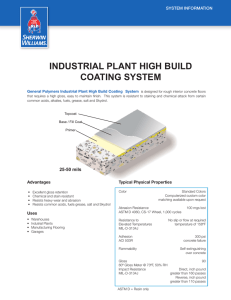 industrial plant high build coating system