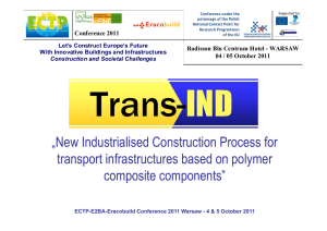 New Industrialised Construction Process for transport