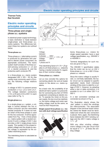 1 Electric motor operating principles and circuits Electric motor