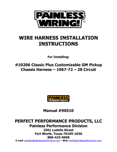 wire harness installation instructions