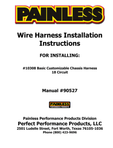 Wire Harness Installation Instructions