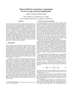 Improved Effective Capacitance Computations for Use in Logic and