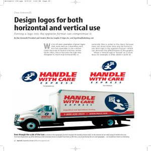 Design logos for both horizontal and vertical use - Graphic D