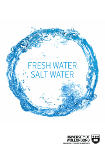 fresh water salt water - University of Wollongong