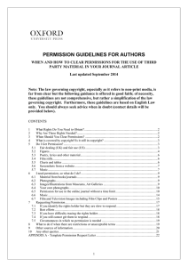 permission guidelines for authors