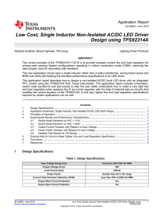 Low Cost, Single Inductor Non-Isolated AC/DC