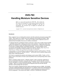 DVD-79C Handling Moisture Sensitive Devices