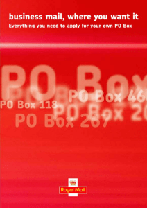 PO Box - Royal Mail