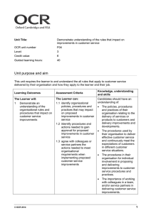 Level 3 - Unit F04 - Demonstrate understanding of the rules