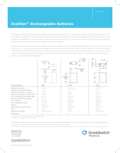 Xcellion Rechargeable Batteries