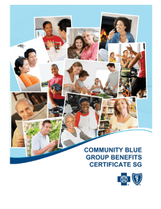 Community Blue Group Benefits Certificate
