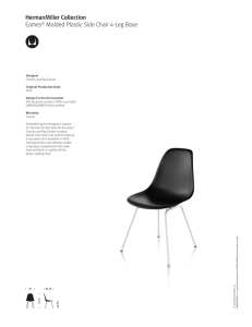 Eames Molded Plastic Chairs product sheets