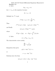 Math 447/547 Partial Differential Equations Homework 2 Section 1.2