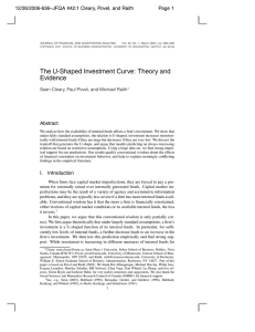 The U-Shaped Investment Curve: Theory and Evidence