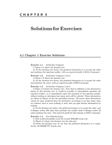 Chapter 4: Solutions for Exercises