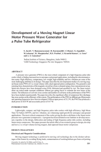 Development of a Moving Magnet Linear Motor Pressure Wave