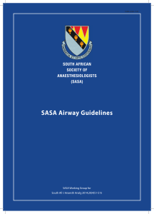 SASA Airway Guidelines 2014