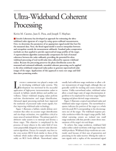 Ultra-Wideband Coherent Processing