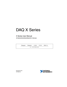 X Series User Manual - National Instruments