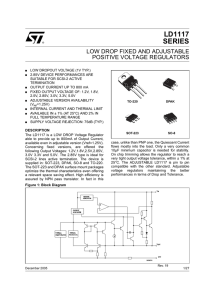 LOW DROP FIXED AND ADJUSTABLE POSITIVE VOLTAGE