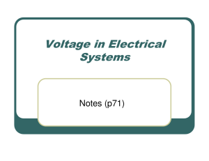 Voltage in Electrical Systems