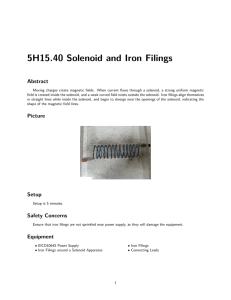 5H15.40 Solenoid and Iron Filings