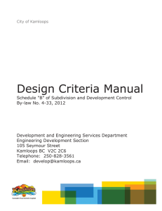 Design Criteria Manual