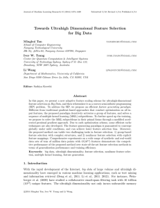 Towards Ultrahigh Dimensional Feature Selection for Big Data